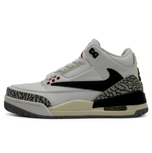 Nike AirJordan 3 ホワイト/ブラック/グレー SIZE:27cm Nike Air Jordan 3 レトロ ブラック/グレー/ミント 27cm - メルカリ