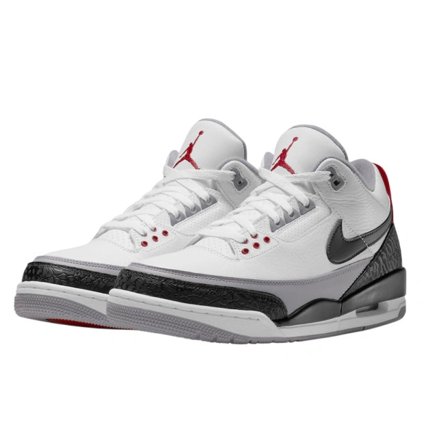 Air Jordan 3 ホワイト/ブラウン JORDAN BRAND AIR JORDAN 3 RETRO (GS) LT OREWOOD BRN/METALLIC