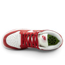 Leather Sneakers Nike Dunk Low White Red