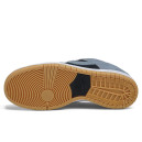 Нубук Кросівки Nike SB Dunk Low Grey White Gum Winter з ХУТРОМ