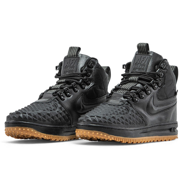 Nike Lunar Force 1 Duckboot 17 Black Gum З ХУТРОМ