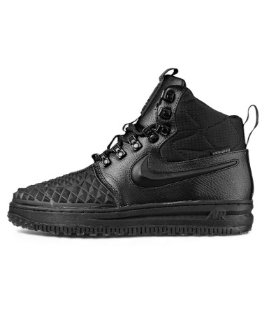 Кросівки Nike Lunar Force 1 Duckboot 17 Black З ХУТРОМ