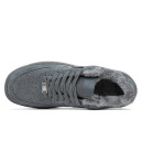 Suede Sneakers Nike Air Force 1 Low Gray With FUR