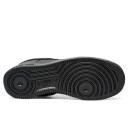 Шкіра Кросівки Nike Air Force 1 Low Grey Black З ХУТРОМ