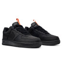 Nike Air Force 1 Low Black Orange З ХУТРОМ