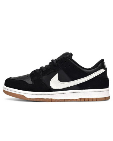 Sneakers Nike SB Dunk Low Black White Gum WITH FUR