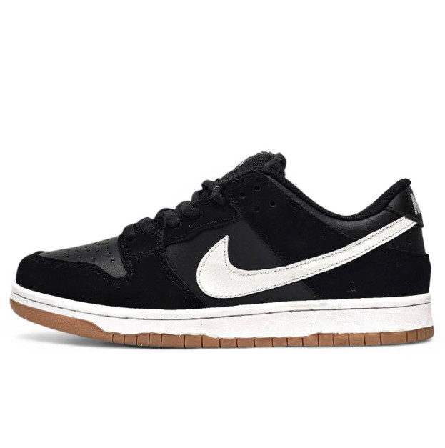 Nike SB Dunk Low Black White Gum WITH FUR