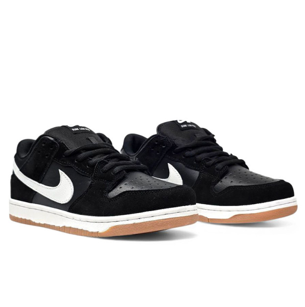 Nike SB Dunk Low Black White Gum WITH FUR