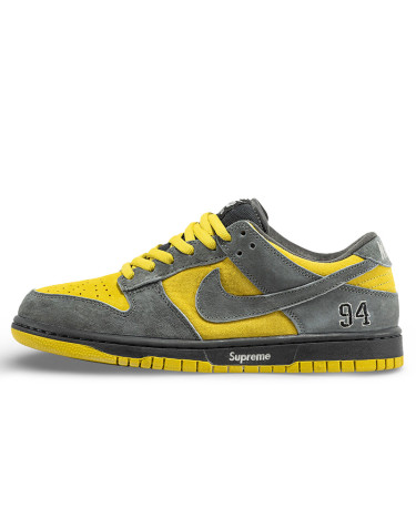Кросівки Nike SB Dunk Low x Supreme Grey Yellow