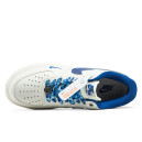 Кожа Кроссовки Nike Air Force 1 Low x BAPE White Blue
