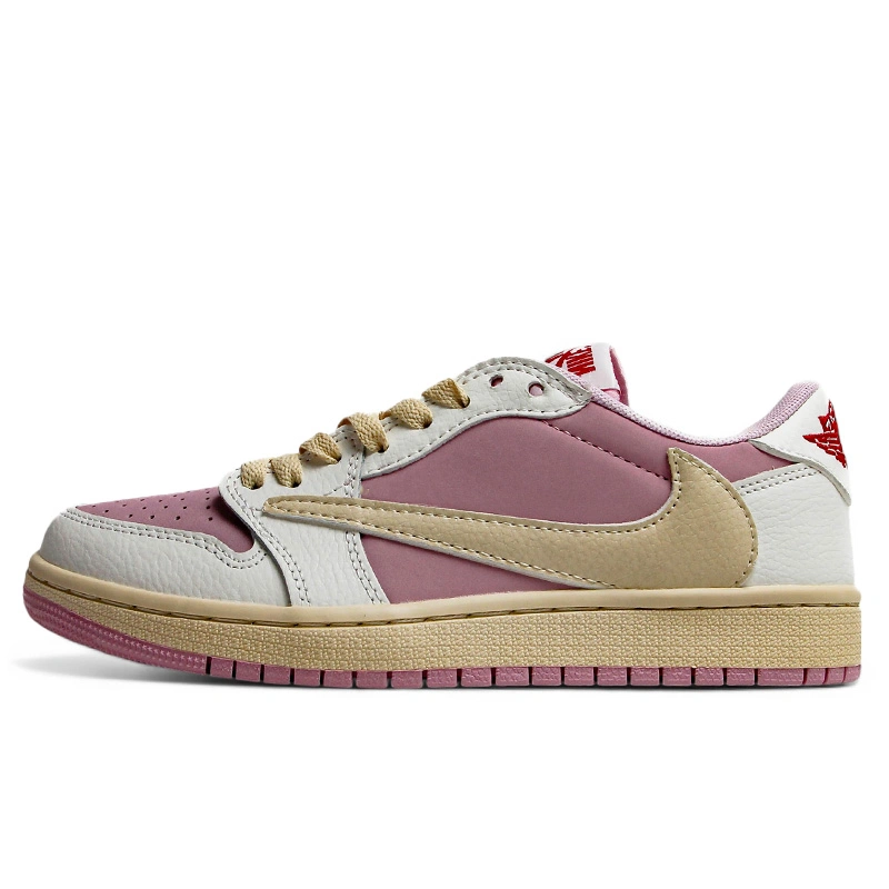 Купить Jordan 1 Low x Travis Scott Pink White Beige за 3828 грн