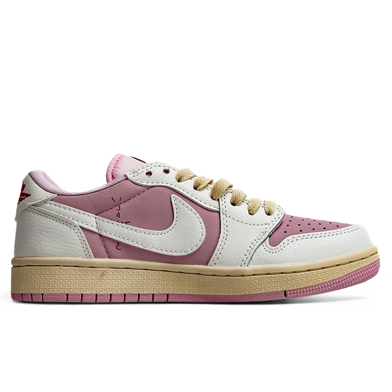 Купить Jordan 1 Low x Travis Scott Pink White Beige за 3828 грн