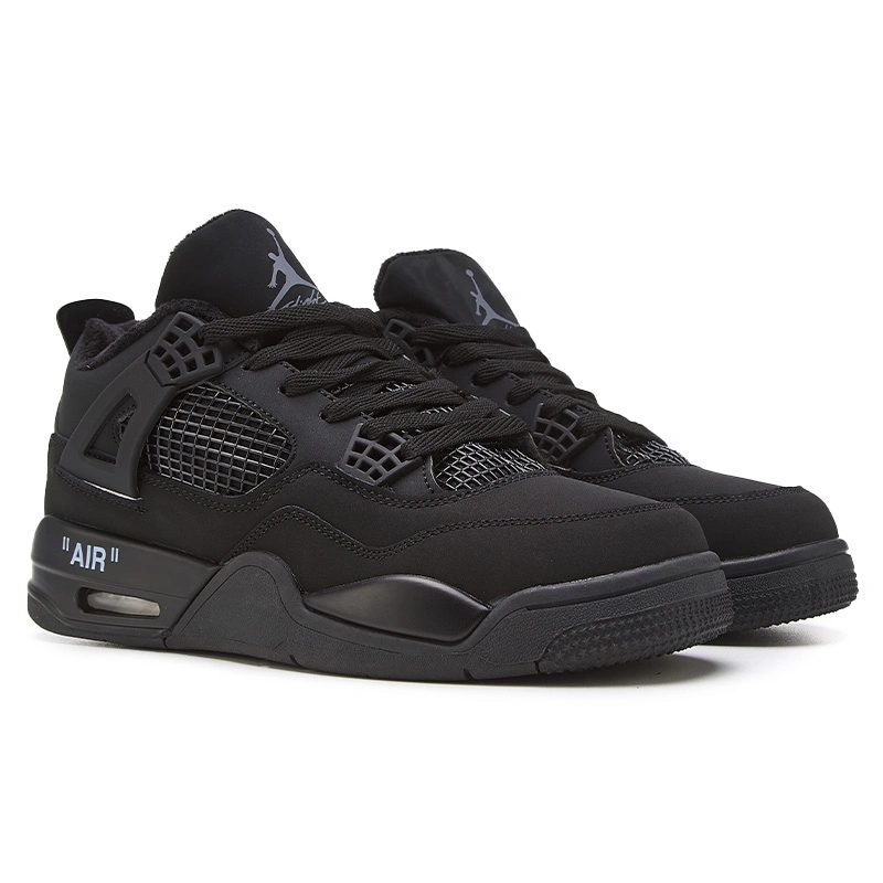 Jordan 4 Total Black With FUR S 2355374 buy with delivery Nike
