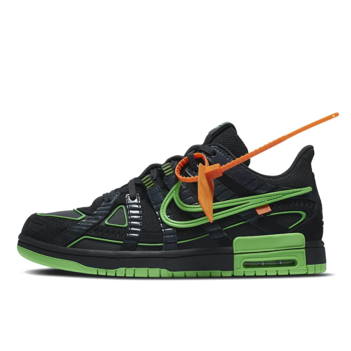 スニーカー NIKE RUBBER DUNK/ OW (TD) Off-White 15cm Купить Nike Air Rubber Dunk Off-White Green Strike CU6015-001 за