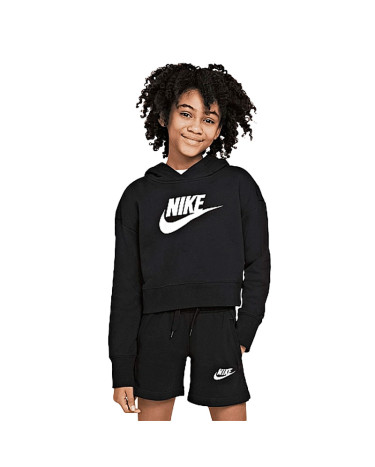 Кофта Nike NSW CLUB FT CROP HOODIE HBR DC7210-010