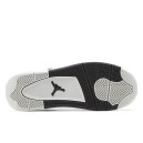 Шкіра Кросівки Jordan 4 Cement White Grey Black З ХУТРОМ