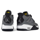 Кросівки Jordan 4 Grey Black White З ХУТРОМ