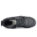 Шкіра Кросівки Jordan 4 Grey Black White З ХУТРОМ