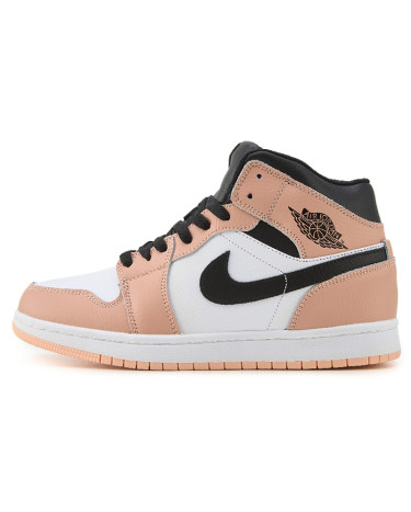 Кроссовки Jordan 1 Retro Mid Peach С МЕХОМ