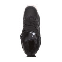 Шкіра Кросівки Jordan 4 Black White Gum З ХУТРОМ