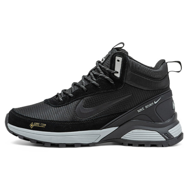 Nike Rivah Gore-Tex Black Grey С МЕХОМ
