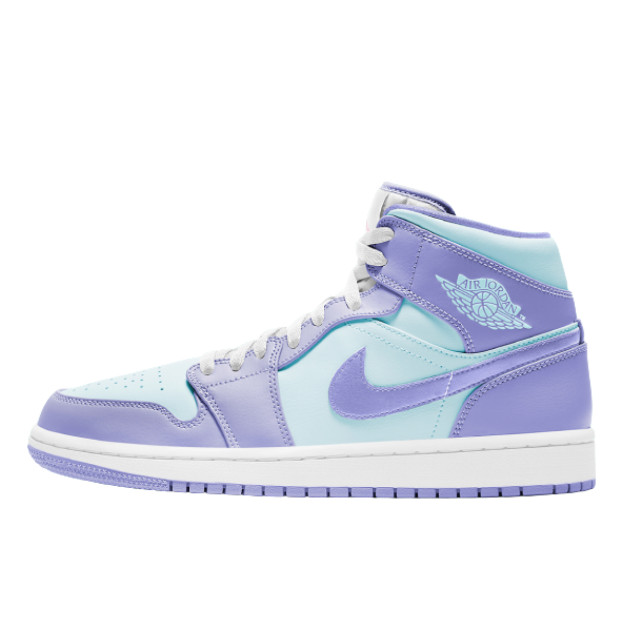 Jordan 1 Mid Purple Aqua 554724-500