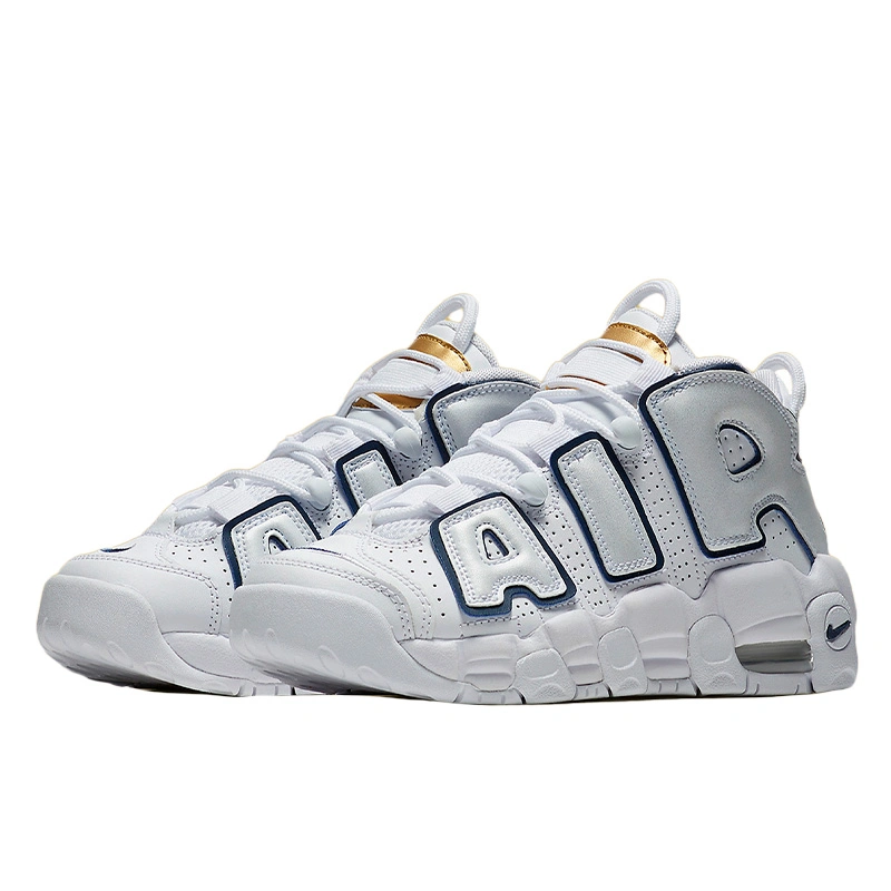 Купить Nike Air More Uptempo White Midnight Navy 415082-109 за