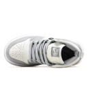 Leather Sneakers Jordan x Dior Retro 1 High Grey White