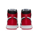 Кожа Кроссовки Jordan 1 Retro High Satin Black Toe CD0461-016