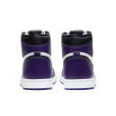 Кожа Кроссовки Jordan 1 Retro High Court Purple White 555088-500