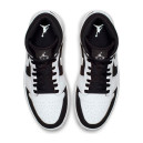Кроссовки Jordan 1 Mid White Black 554724-113 Женщинам