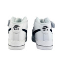 Кожа Кроссовки Nike Air Force 1 High White Black Logo Winter С МЕХОМ
