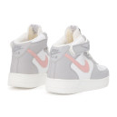 Sneakers Nike Air Force 1 High Grey Pink Winter С МЕХОМ Women