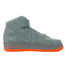 Nike Air Force 1 High Grey Red Suede Winter С МЕХОМ S-2350693