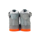 Suede Sneakers Nike Air Force 1 High Grey Red Suede Winter С МЕХОМ