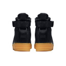 Leather Sneakers Nike SF Air Force 1 Mid Black Gum 917753-003