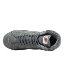 Suede Sneakers Nike Blazer Grey Winter С МЕХОМ