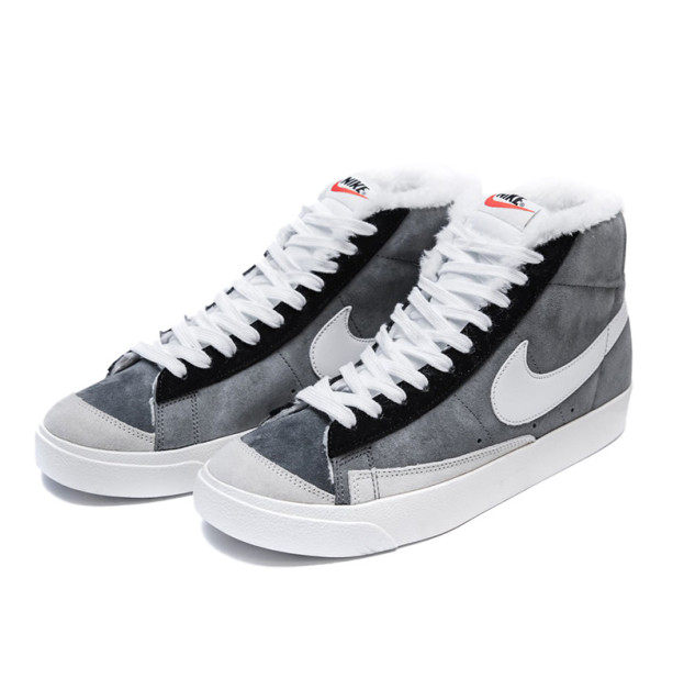 Nike Blazer Grey White Winter С МЕХОМ