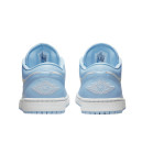 Кожа Кроссовки Jordan 1 Low White Aluminum DC0774-141