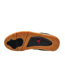 Кожа Кроссовки Jordan 4 Laser Black Gum Winter С МЕХОМ