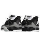 Шкіра Кросівки Jordan 4 Retro Black Grey White Winter С МЕХОМ