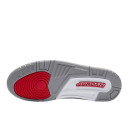 Кожа Кроссовки Jordan 3 Retro White Red 398614-116