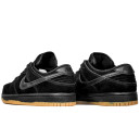 Замша Кроссовки Nike SB Dunk Low Black Snake Gum Winter С МЕХОМ