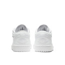 Кожа Кроссовки Jordan 1 Low Triple White Tumbled Leather 553558-130