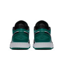 Шкіра Кросівки Jordan 1 Low White Black Mystic Green 553558-113