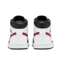 Кожа Кроссовки Jordan 1 Mid Black Chile Red White 554724-075