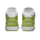 Шкіра Кросівки Jordan 1 Mid Green Python DV2959-113