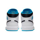 Leather Sneakers Jordan 1 Mid Laser Blue 554724-141