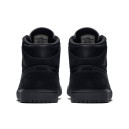 Кожа Кроссовки Jordan 1 Mid Triple Black 554724-050