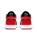 Кожа Кроссовки Jordan 1 Low Black Toe 553558-116